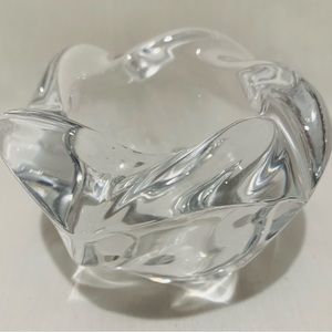 Royal Copenhagen Crystal Glass Swirl Votive Candle Holder Denmark